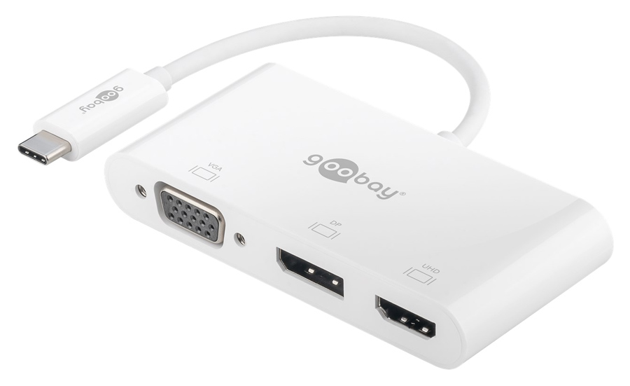 GOOBAY αντάπτορας USB-C σε HDMI/DisplayPort/VGA 52412