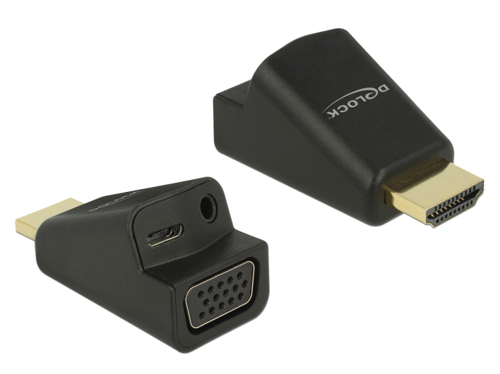 DELOCK αντάπτορας HDMI σε VGA & 3.5mm/micro USB 65895