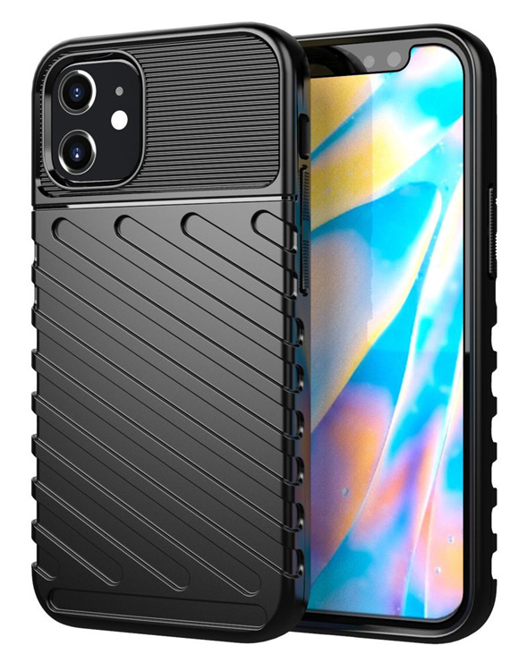 POWERTECH Θήκη Carbon MOB-1558 για iPhone 12 min