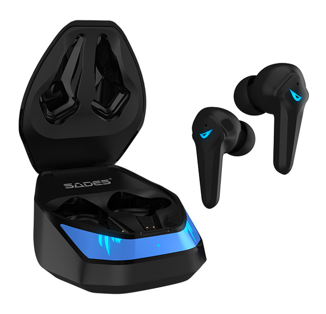 SADES gaming earphones Wings 200 με θήκη φόρτισης
