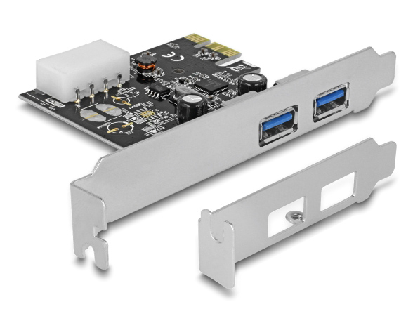 DELOCK κάρτα επέκτασης PCI x1 σε 2x USB 89243