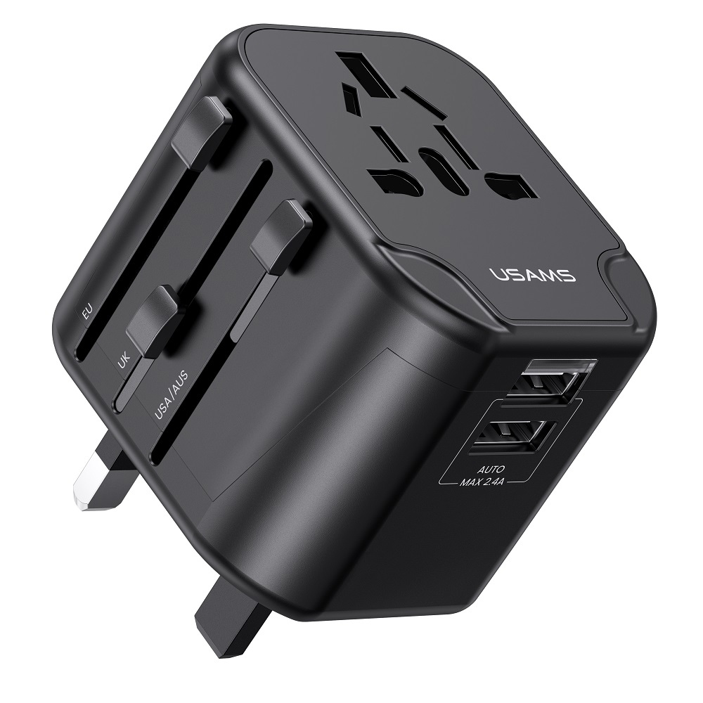 USAMS φορτιστής/αντάπτορας πρίζας US-CC173 2x USB