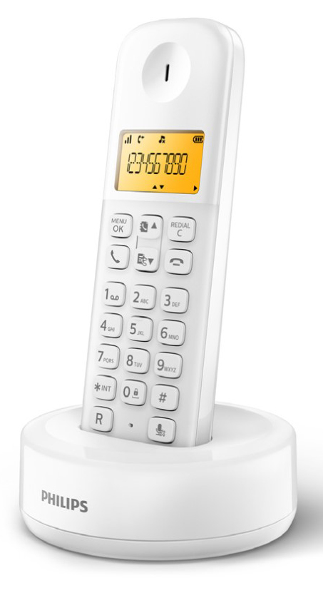 PHILIPS ασύρματο τηλέφωνο D1601W-34