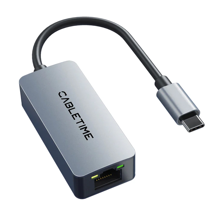 CABLETIME αντάπτορας USB-C σε RJ45 CT-CML2500