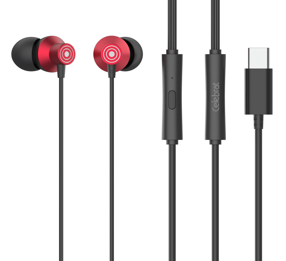 CELEBRAT earphones με μικρόφωνο D15